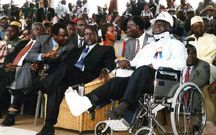 An old photo of Raila Odinga and Mwai Kibaki