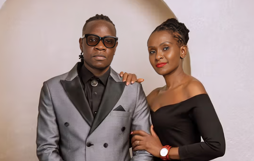 Singer Guardian Angel with his wife Esther Musila