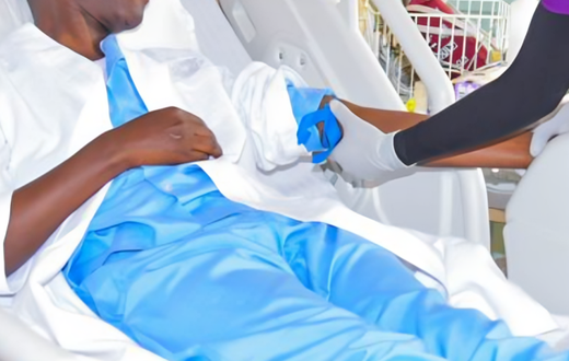 A patient in hospital