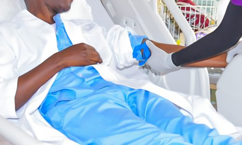 A patient in hospital