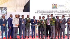 President Ruto during the launch of Liquefied Petroleum Gas (LPG) initiative