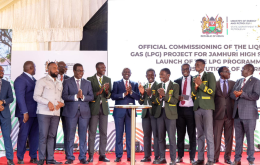 President Ruto during the launch of Liquefied Petroleum Gas (LPG) initiative