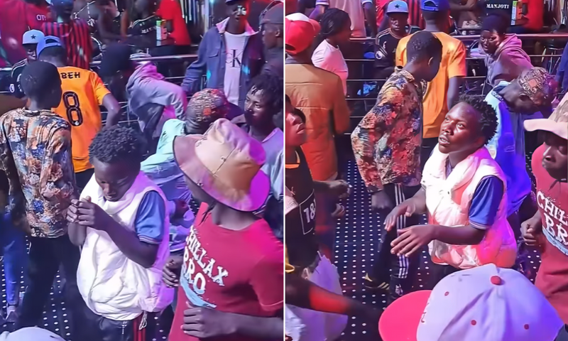 Kenyans dancing in a club