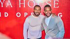 Omari Hardwick and John Burns at the grand opening of HQ House Kenya
