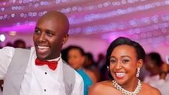 A past image of Dennis Okari and his ex-wife Betty Kyallo on their wedding Day in 2015
