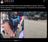 Netizens outrage over the infiltration of protests by 'goons'