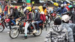 Alleged goons on motorbikes