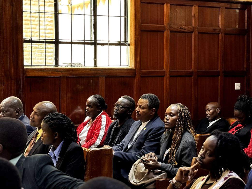 Rex Masai's mother and father follow the proceedings against Isaiah Ndumba Murangiri