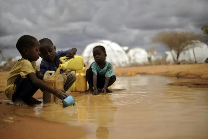 The sprawling camp is home to nearly a quarter of a million people, most of them refugees from Somalia
