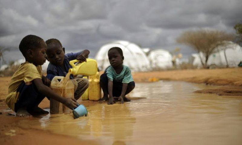 The sprawling camp is home to nearly a quarter of a million people, most of them refugees from Somalia