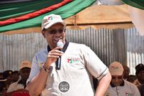 PS Karanja Kibicho speaks during the launch of the pilot phase of Niims registration in Nyandarua County (Twitter)