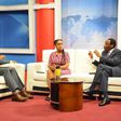 Nairobi Woman Rep Esther Passaris with KFCB CEO Ezekiel Mutua during an interview on KTN (Twitter)