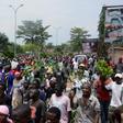 People demonstrate against the European Union and the International Criminal Court in Bujumbura on October 8, 2016