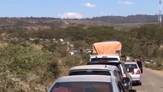 Two Lorries collided on the busy Nakuru-Eldoret Highway at at Molo River Bridge.