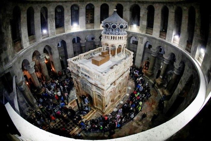 The tomb is a key part of the Church of the Holy Sepulchre in Jerusalem's Old City