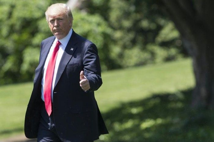 American media are highlighting the 100-day mark of Donald Trump's presidency as an early-days standard against which his performance can be measured