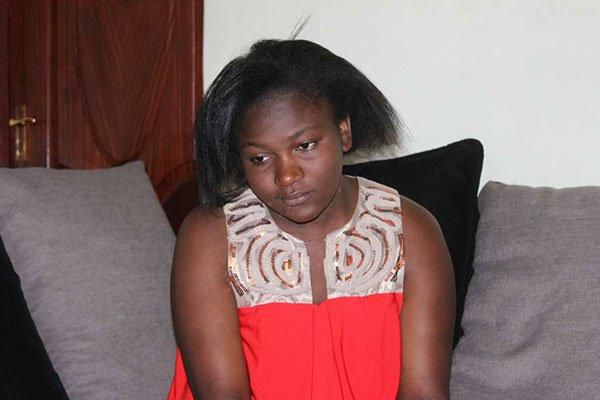 Wendy Audrey during an interview in Nakuru