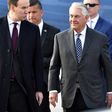 US Secretary of State Rex Tillerson (C) walks upon his arrival at the Vnukovo II Government airport in Moscow on April 11, 2017