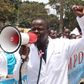 Kenyan nurses in a peaceful protest.