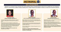 Terryanne Chebet. Terryanne Chebet appointed General Manager Metropol TV