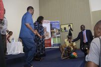 Raila with his wife Ida during the first day of the 25th anniversary of Jaramogi Oginga Odinga's death (Twitter)