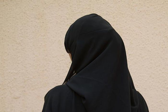 A lady wearing a black hijab (Twitter)