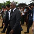 A commission led by former UN secretary general Kofi Annan (C) called on the Myanmar government to close displacement camps in strife-torn Rakhine state