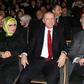 Turkish President Recep Tayyip Erdogan attended Say's "Troy Sonata" concert in Ankara along with wife Emine Erdogan and US Senator Lindsey Graham in this presidential office handout picture