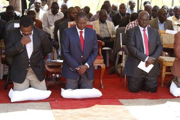 Bungoma Governor Ken Lusaka and deputy president William Ruto