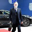 Britain's ambassador to the EU Tim Barrow arrives to deliver Brexit letter to EU president Donald Tusk