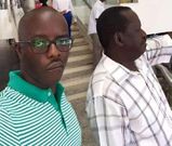 Former Prime Minister Raila Odinga with his son Raila Junior.