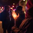 People come to show their support for the victims after an attack at a mosque in the Québec City Islamic cultural center on January 29, 2017