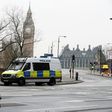 Police block access to Westminster Bridge and the Houses of Parliament in London, on March 23, 2017