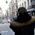The scene where a truck crashed into the Ahlens department store is cordoned off at Drottninggatan in central Stockholm, April 7, 2017