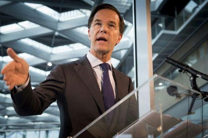 Dutch Prime Minister Mark Rutte (pictured) has already said he would not form a coalition with his adversary, far-right MP Geert Wilders