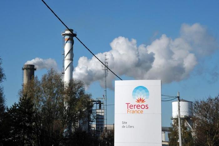 The entrance of French firm Tereos' sugar refinery in the French northern town of Lillers is seen in 2011