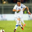 Kosovo's Bernard Berisha in action against Croatia during a World Cup qualifying match in Shkoder, on October 6, 2016