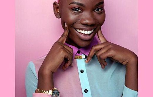 Black girl rocking pink hair (Pinterest)