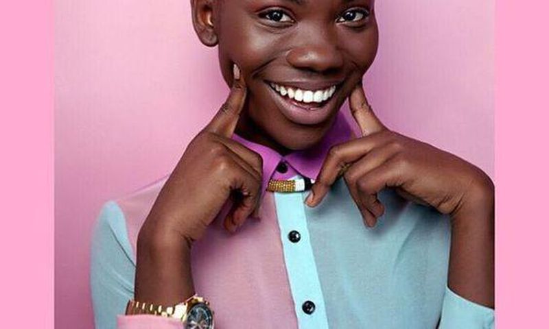 Black girl rocking pink hair (Pinterest)