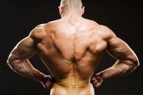 Body Builder Posing - Rear Lat Spread