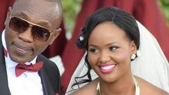 Ken Mijungu and Laureen on their wedding