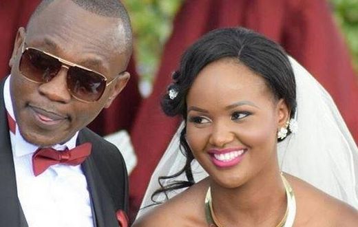 Ken Mijungu and Laureen on their wedding