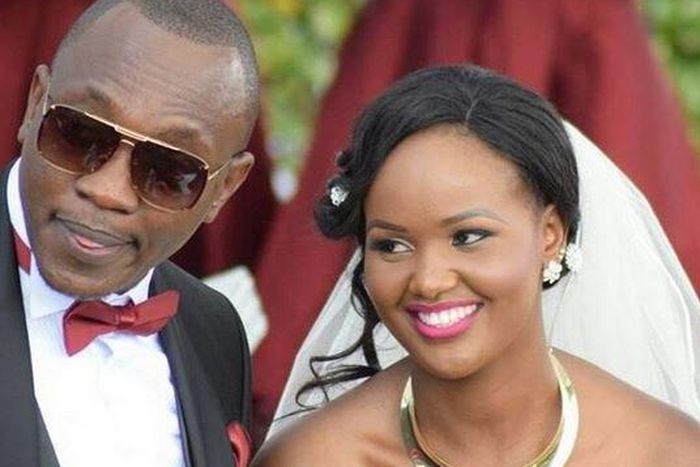 Ken Mijungu and Laureen on their wedding