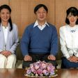 Crown Prince Naruhito (C) poses with Crown Princess Masako (L) and their daughter Princess Aiko at Togu Palace in Tokyo in a photo released on February 22, 2017 by the Imperial Household Agency of Japan