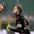 AC Milan's defender Ignazio Abate controls the ball during the Italian Serie A football match against Fiorentina February 19, 2017