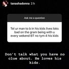 Tanasha's response