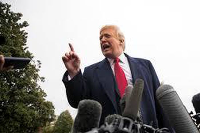 Trump has say away from reporters' event