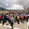 Kenyans during a demonstration at the Namanga border against the deportation of their counterparts from Tanzania, March 27, 2017.
