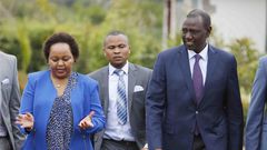Deputy President William Ruto with Kirinyaga Governor Anne Waiguru (Twitter)