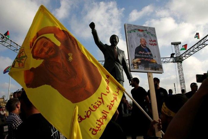 Protests have been held in the occupied West Bank and Gaza in support of hundreds of Palestinian prisoners on hunger strike